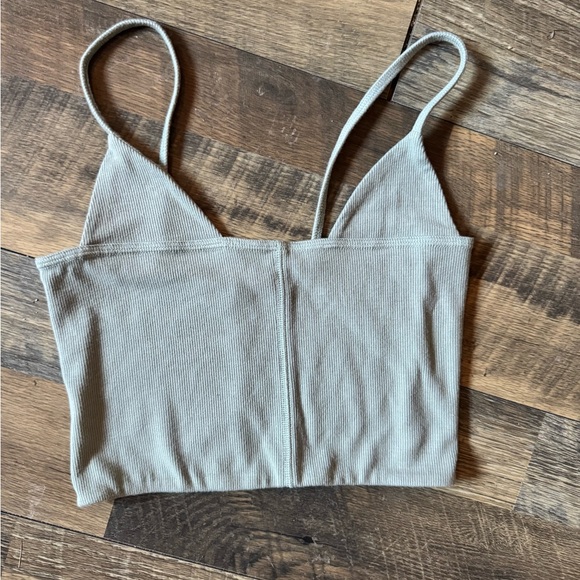 Joah Brown Tops - Joah Brown Sage Ribbed Top